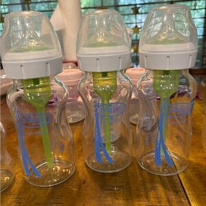 Dr Brown Glass Bottles with accessories